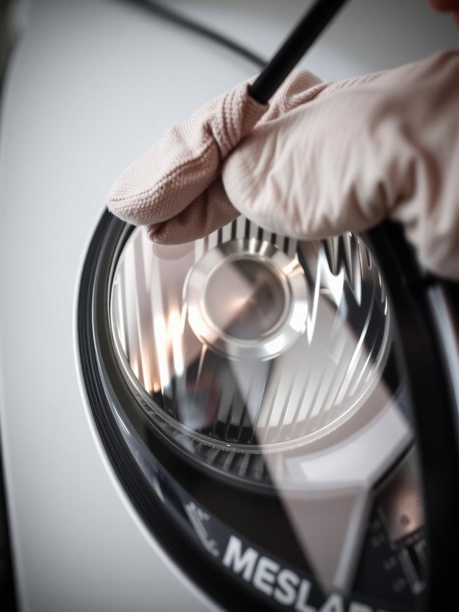 Restoring headlights without damage